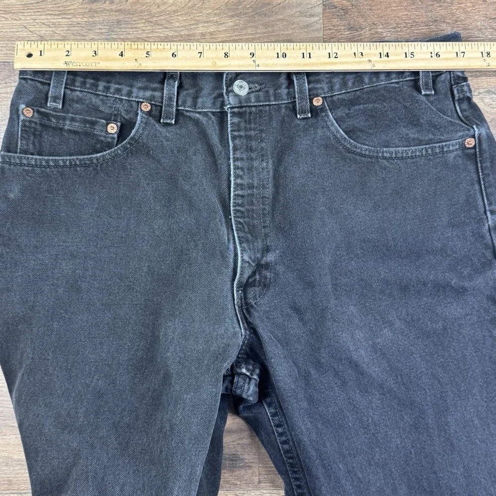 Vintage 2000 Black Levi's 550 Jeans Cotton Western Denim 36x30 USA